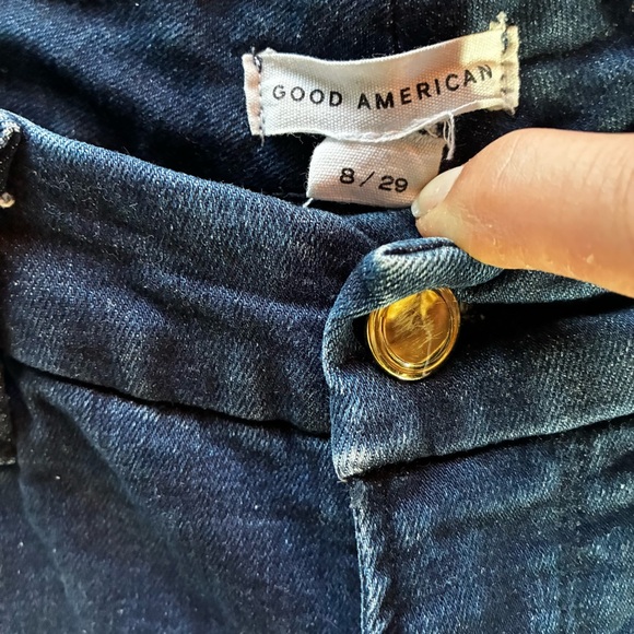 Good American Good Legs Skinny Jeans Blue224 Dark Wash 8/29 - Picture 3 of 5